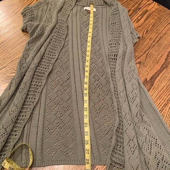 SON0MA Shrug Army Green Cable knit design - Picture 5 of 7